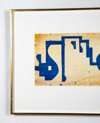 "Seven String Etching with White and Blue" by Caio Fonseca