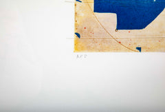"Seven String Etching with White and Blue" by Caio Fonseca
