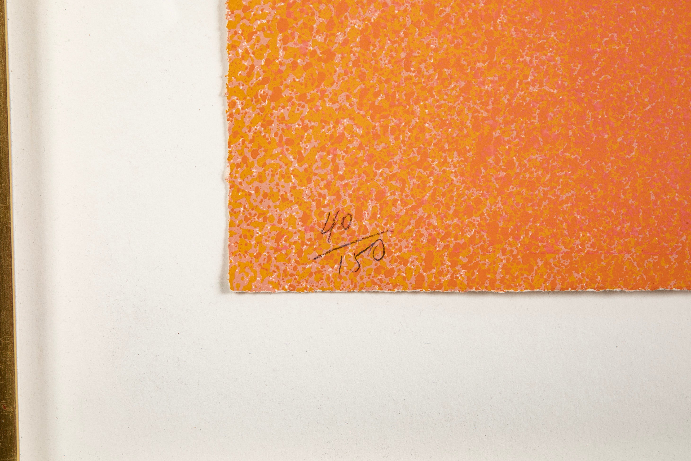 Jules Olitski "Magenta / Orange with Tan" from "Graphics Suite # 1"