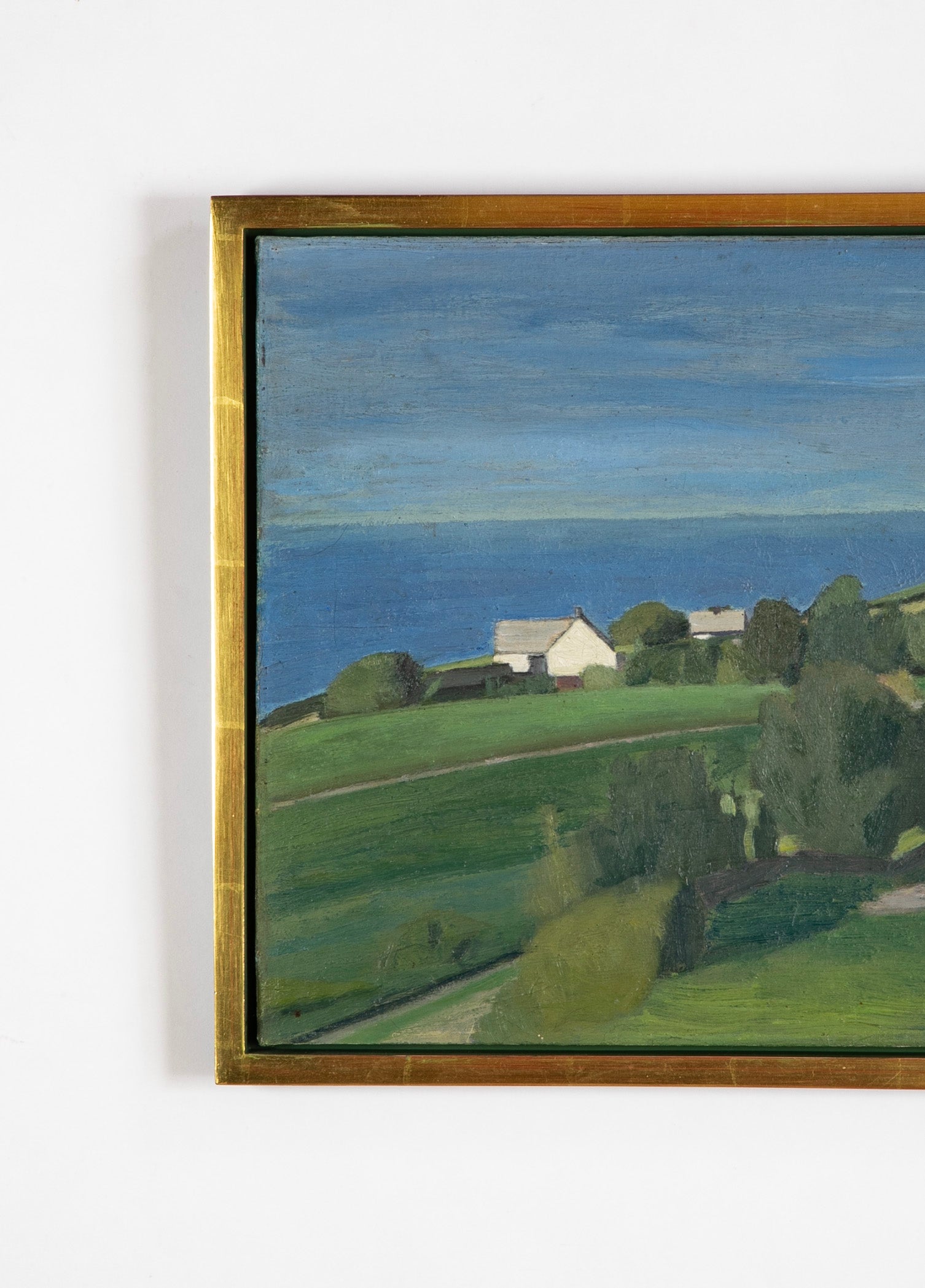 "View of Vang on Bornholm" Oil on Canvas by Danish Artist Claus Johannsen
