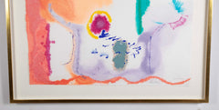 "Beginnings" Screenprint in Colors by American Abstract Artist Helen Frankenthaler
