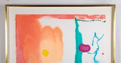 "Beginnings" Screenprint in Colors by American Abstract Artist Helen Frankenthaler