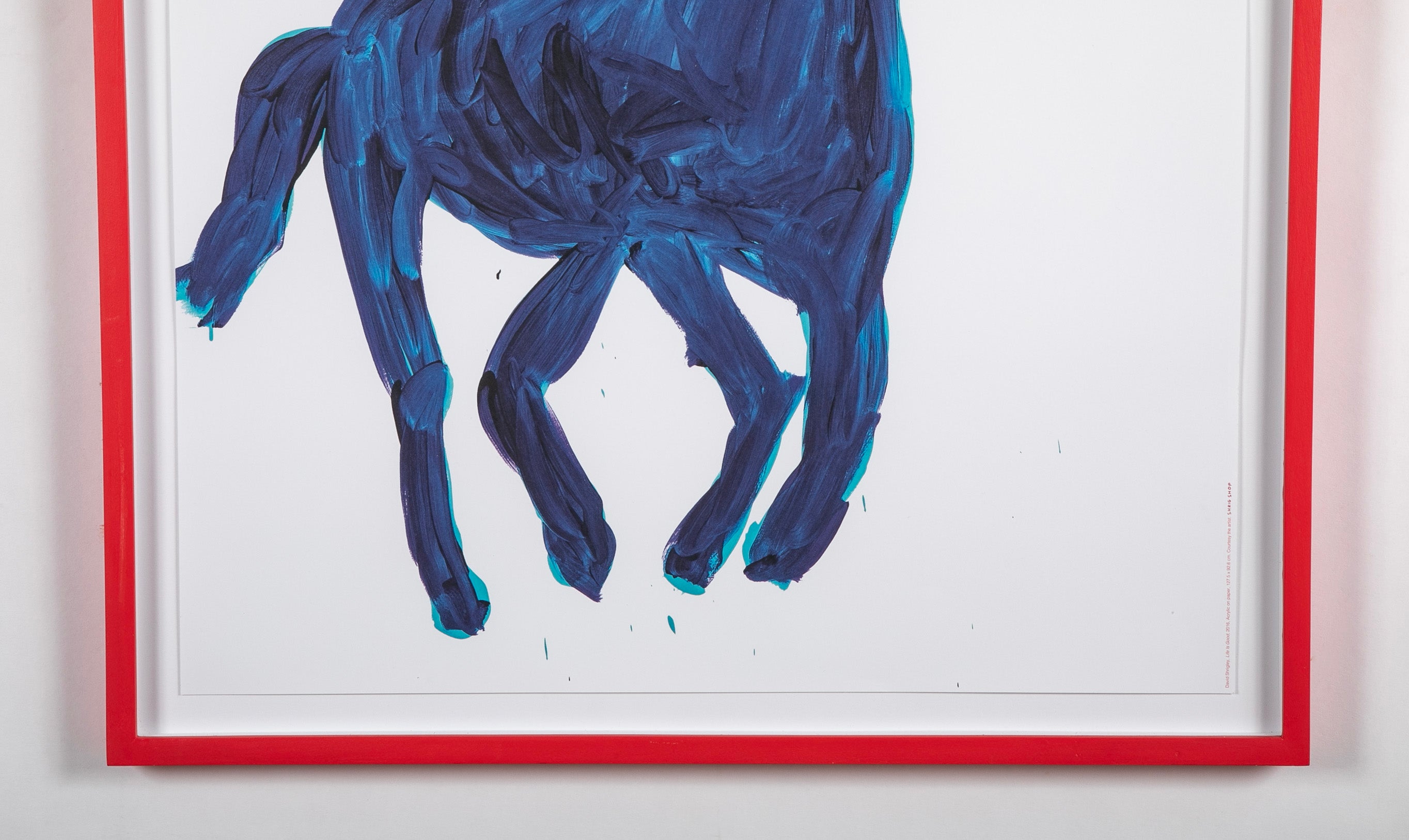 David Shrigley (b.1968) Print of Blue Horse