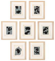 "Dreams & Projects" a Set of Seven Woodcuts by Jean Hans Arp