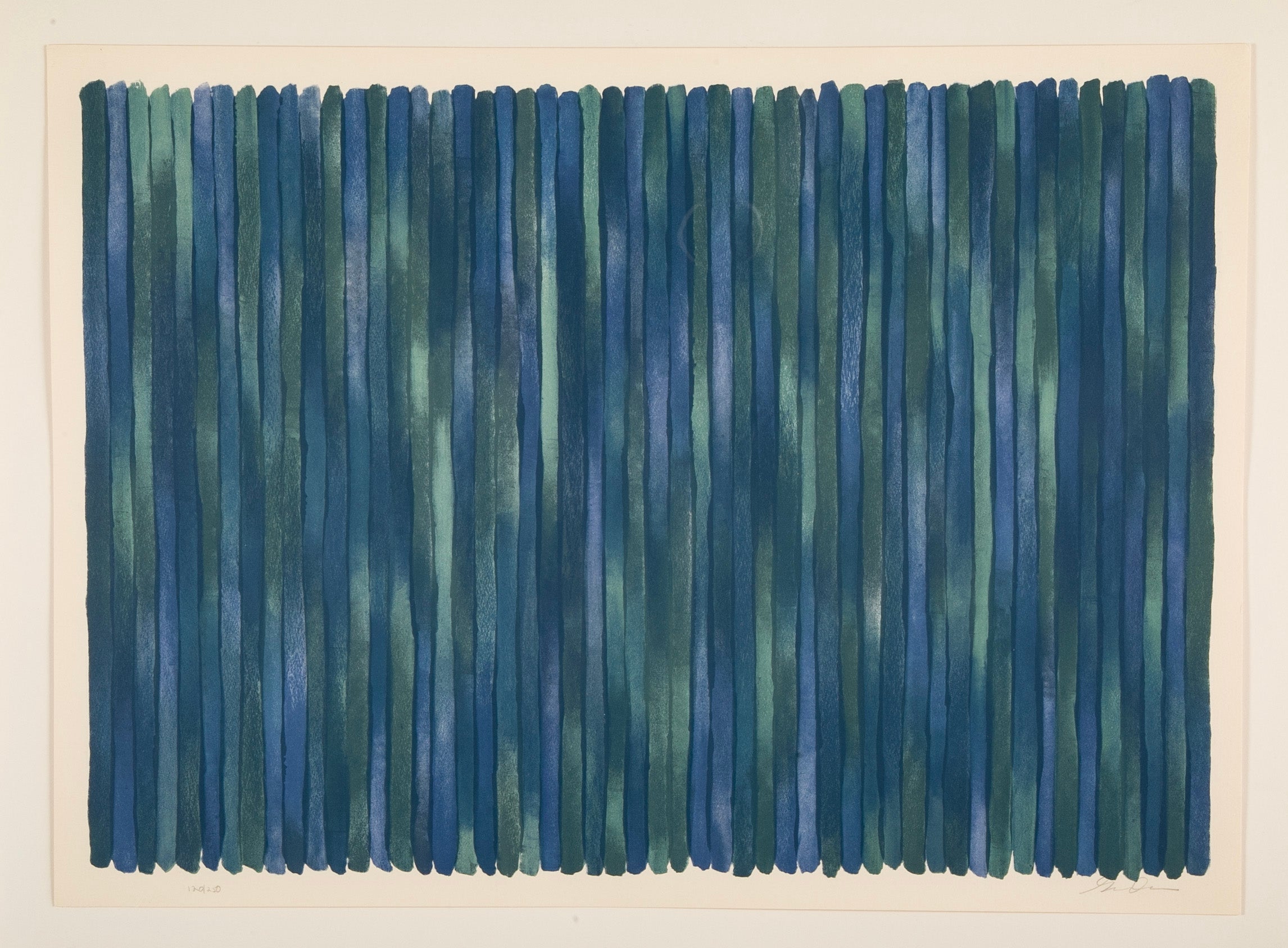 "Adams Rib" Lithograph in Colors by Gene Davis