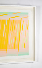 "7905 ( Yellow )" Screenprint by American Color Field Painter Martin Canin