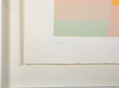 "7905 ( Yellow )" Screenprint by American Color Field Painter Martin Canin