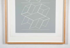 "White Embossing on Gray VII", by Josef Albers