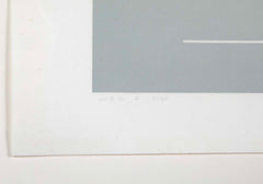 "White Embossing on Gray VII", by Josef Albers