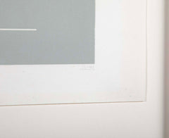 "White Embossing on Gray VII", by Josef Albers