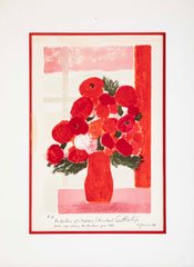 "Bouquet of Flowers" Lithograph by Bernard Cathelin