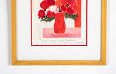 "Bouquet of Flowers" Lithograph by Bernard Cathelin