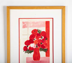 "Bouquet of Flowers" Lithograph by Bernard Cathelin