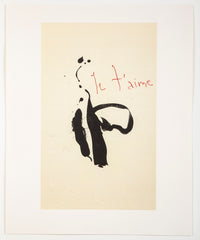 Robert Motherwell Lithograph "Je t'Aime"
