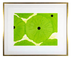 "Six Greens" Screenprint on Paper by Donald Sultan