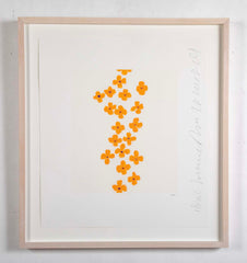"Wallflowers" Serigraph of Flowers by Donald Sultan