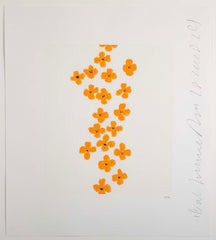 "Wallflowers" Serigraph of Flowers by Donald Sultan