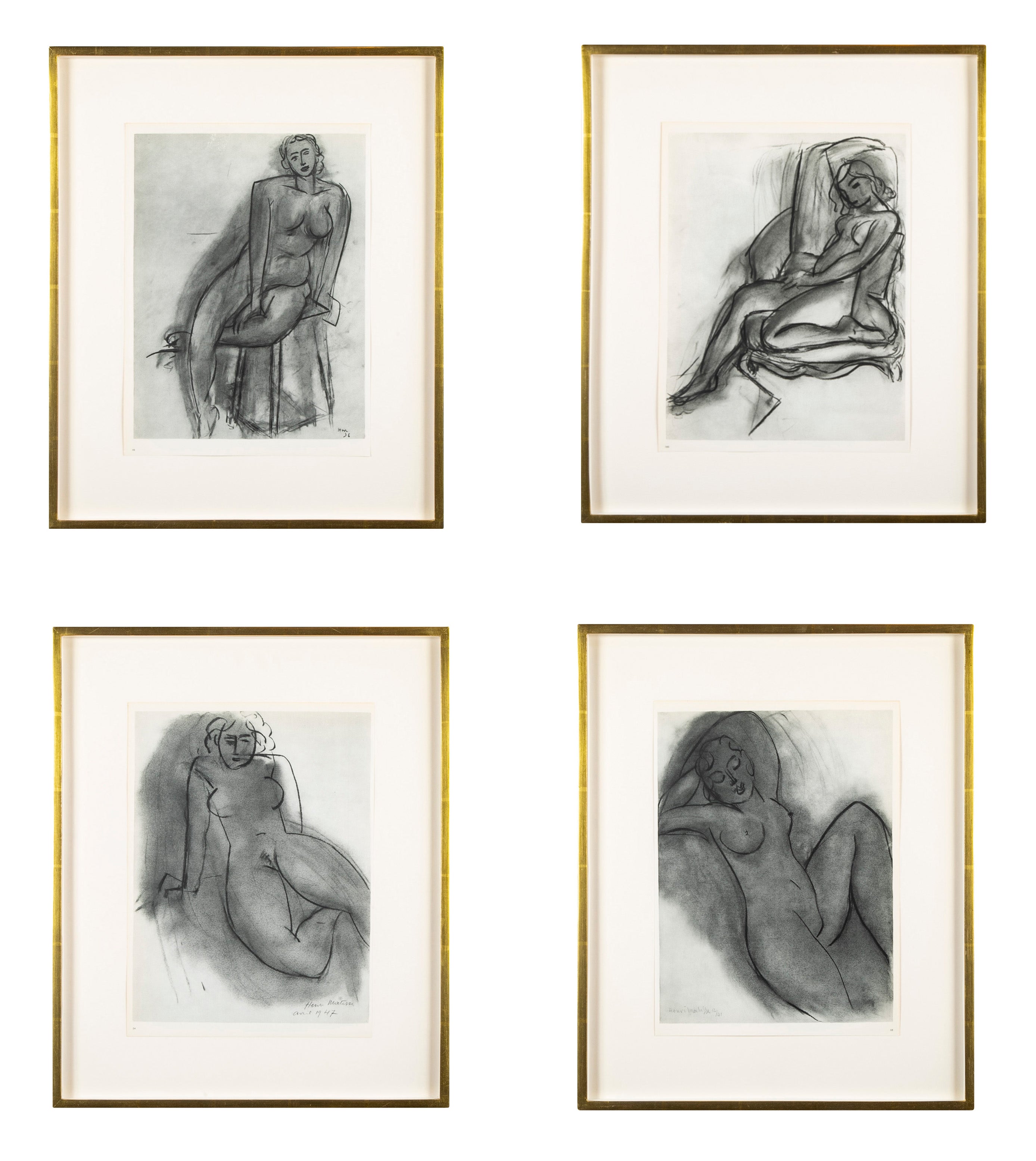 Four Lithographs from "The Last Works of Henri Matisse" Verve