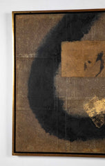 "Yugiri Son of Genji" Oil Collage on Canvas by Yutaka Ohashi