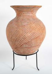 Thai "Ban Chiang" Pottery Vessel On Stand