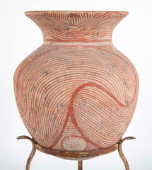 Thai "Ban Chiang" Pottery Vessel On Stand