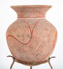 Thai "Ban Chiang" Pottery Vessel On Stand
