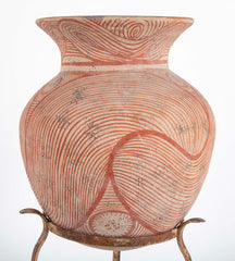 Thai "Ban Chiang" Pottery Vessel On Stand