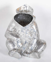 Arthur Court Seated Polar Bear Aluminum Wine Cooler - Two Available