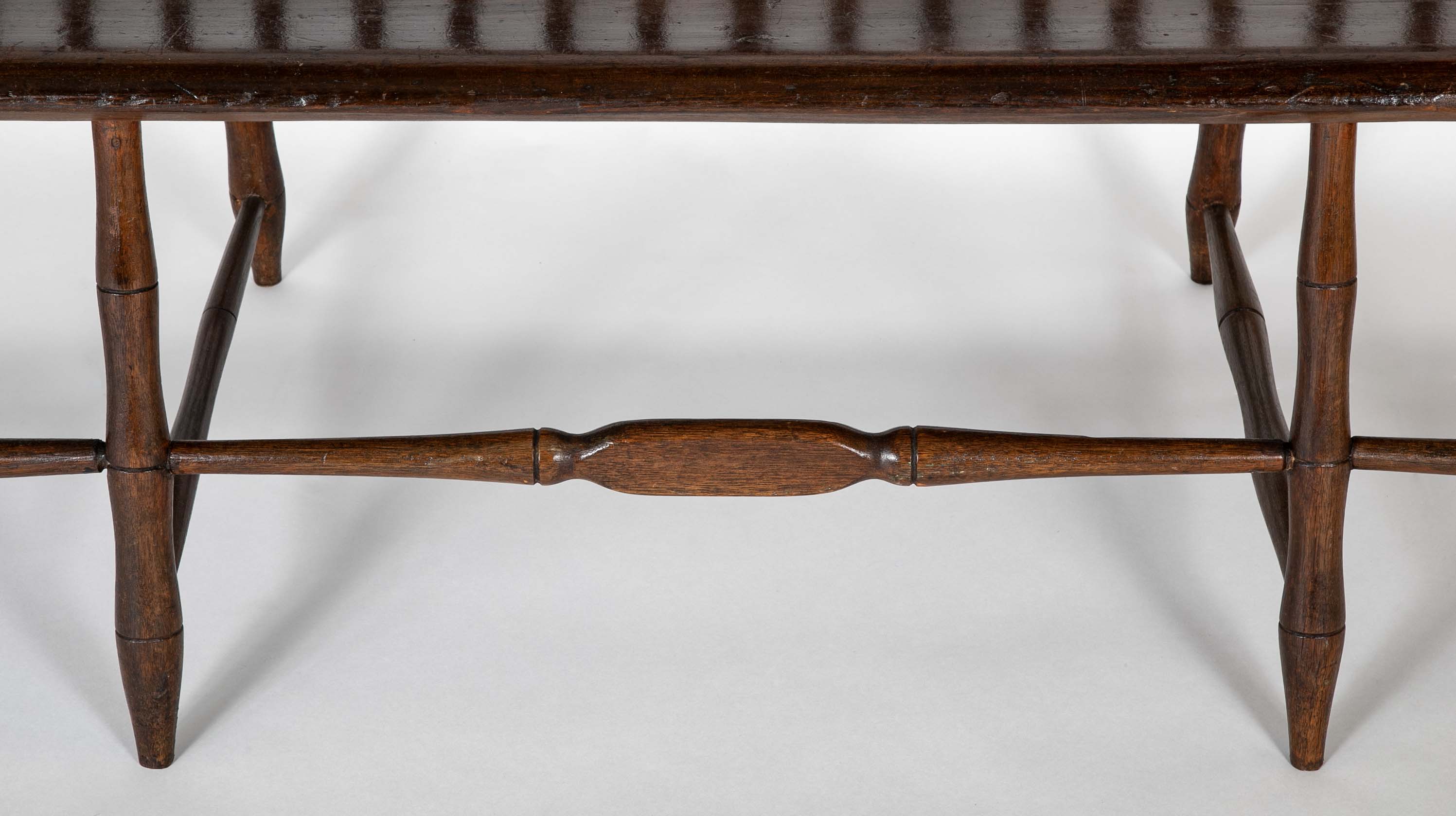 Windsor Bench with Wide Plank Seat