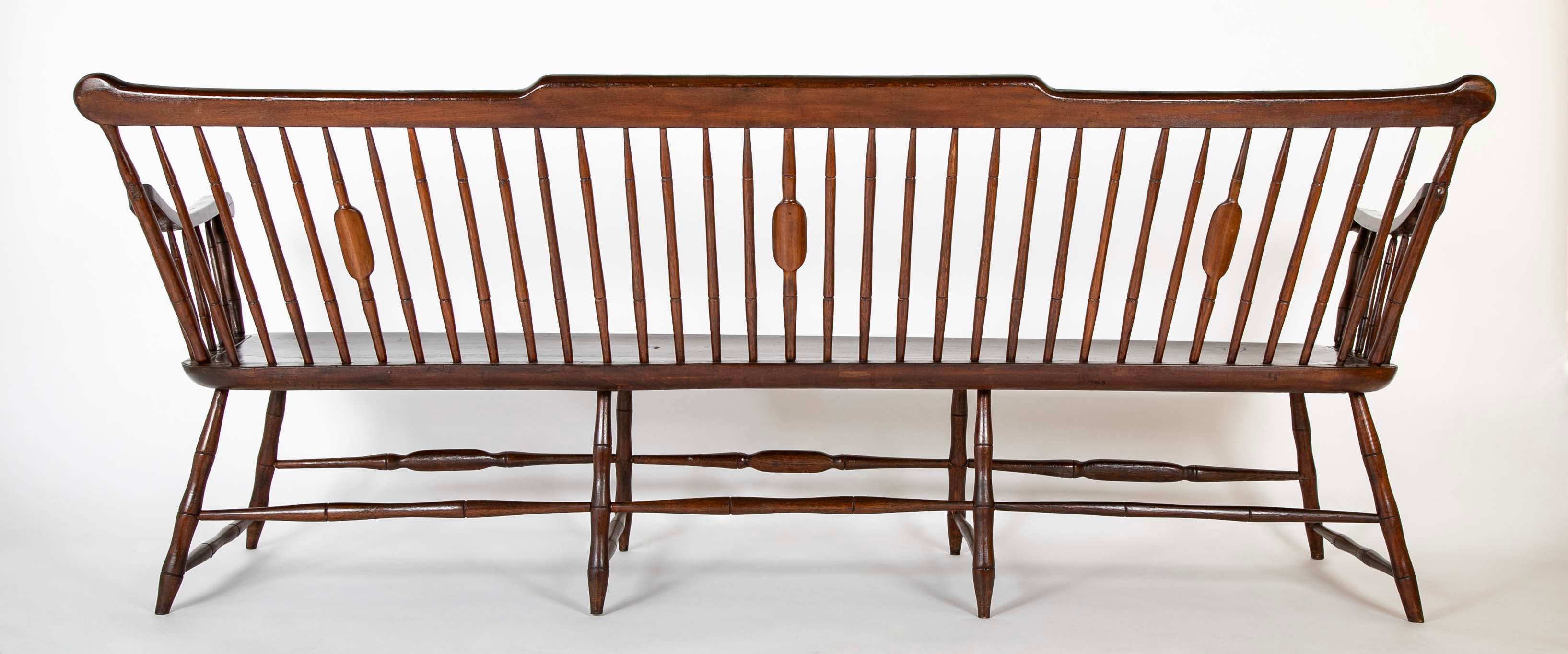 Windsor Bench with Wide Plank Seat