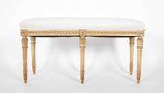 A Louis XVI Style Beechwood Bench