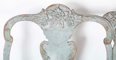 A Mid 18th Century Painted Swedish Rococo Sofa Bench