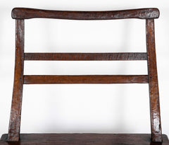 English 19th Century Plank Seat Joined Elm Bench