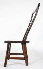 English 19th Century Plank Seat Joined Elm Bench