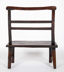 English 19th Century Plank Seat Joined Elm Bench