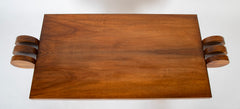 Rectangular Low Table in Walnut Veneer
