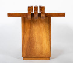 Rectangular Low Table in Walnut Veneer