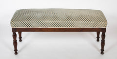 A Louis Philippe Mahogany Upholstered Bench