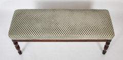 A Louis Philippe Mahogany Upholstered Bench