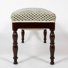 A Louis Philippe Mahogany Upholstered Bench