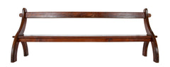 19th Century English Pine Bench with Back by E. W. Godwin