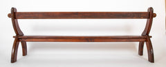 19th Century English Pine Bench with Back by E. W. Godwin