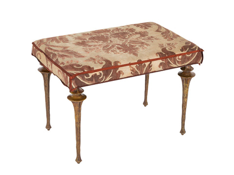 A Fortuny Upholstered Bench by Marc Bankowsky