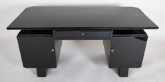 A 20th Century French Black Lacquer Desk