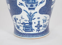 Chinese Blue & White Guangxi Vase