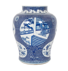 Chinese Blue & White Guangxi Vase