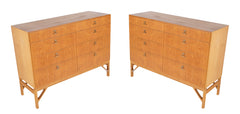 Pair of Borge Mogensen Oak & Brass Chests