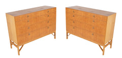 Pair of Borge Mogensen Oak & Brass Chests