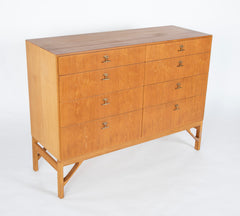 Pair of Borge Mogensen Oak & Brass Chests