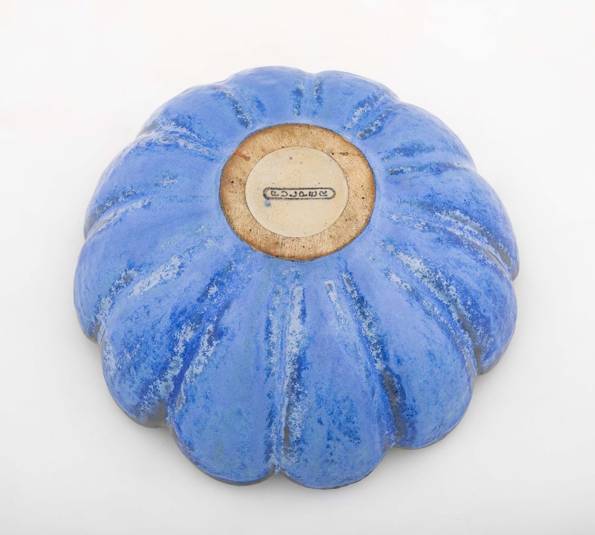 2 Handled Fulper Pottery Vase With Crystalline Blue Glaze